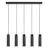 Nordlux Tilo Lampa Wisząca Metal Czarny | Nadaje Się Do 5x GU10